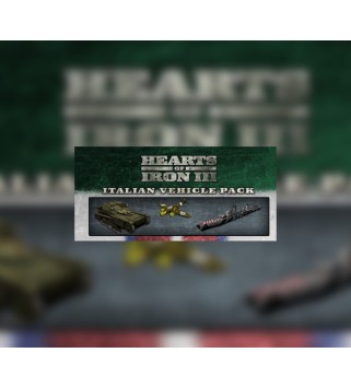 Hearts of Iron III - Italian Vehicle Pack DLC Steam Key GLOBAL